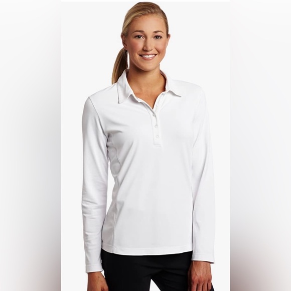 Greg Norman Collection Tops - 𝅺31 - Greg Norman PGA Long sleeve golf top with Shark plate.